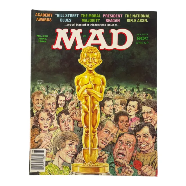 Vintage Mad Magazine #231 June 1982 Academy Awards, The National Rifle Assn.
