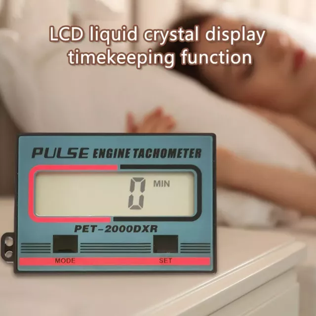 Digital 1~99999 minutes Meter Tachometer Pulse Engine Gauge Inductive RPM TimefP