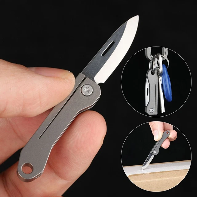 Mini Couteau Portable porte-clés Outil de coupe de poche Outils EDC