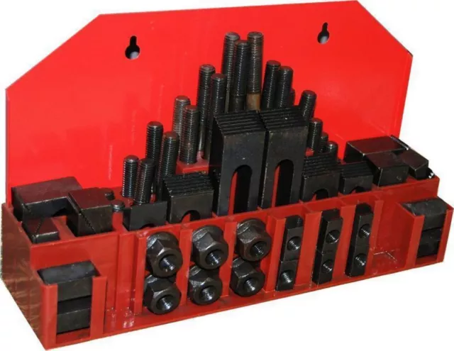 52 Pc Milling Machine Clamping Kit 1/2 Slot 3/8 Stud Lathe Mill from CHRONOS