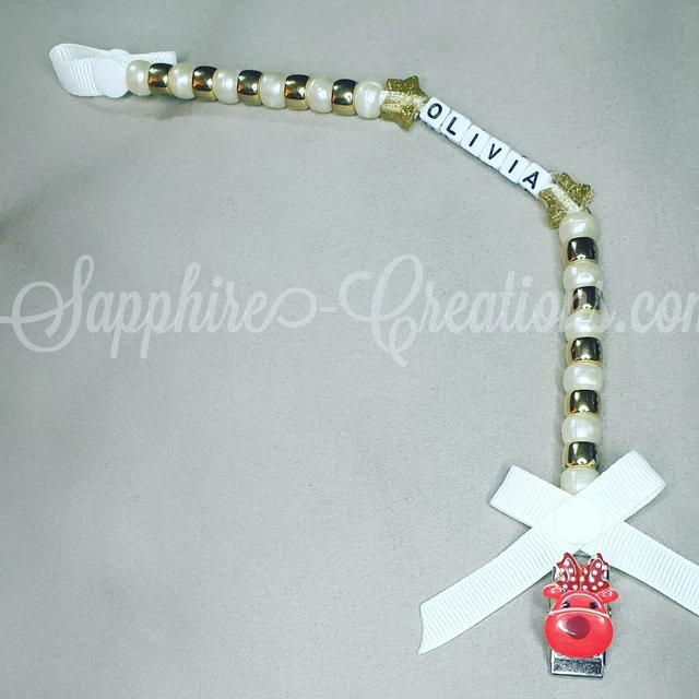Navidad Mi primer bebé ficticio clip chupete rosa azul baby shower regalo niñas niños
