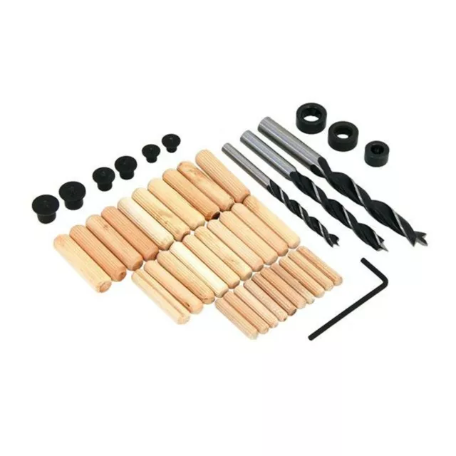 43 Piece Wooden Dowel and Drill Bit Set