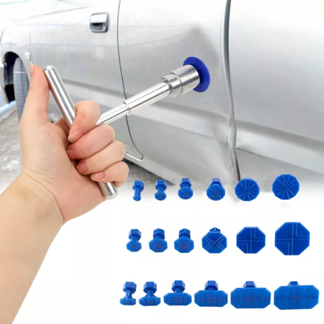 Car Paintless Dent Puller Lifter Body Glue Gun Repair Hail Removal Tabs Tool Kit