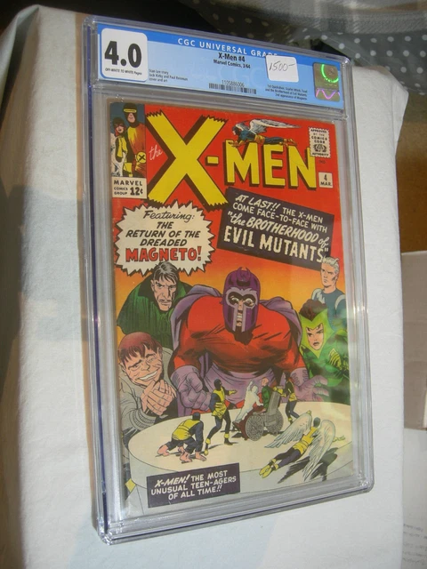 X-Men #4 CGC 4.0 OW/W first appearance of the Evil Mutants