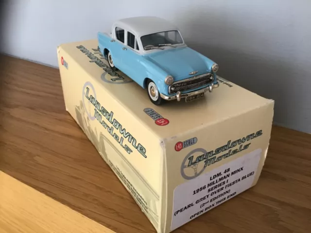 Lansdowne Modelle 1/43 Ldm48 - 1956 Hillman Minx Serie I Weiss Metall Neuwertig