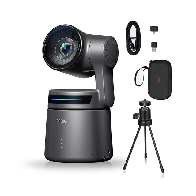 OBSBOT TAIL AIR,WITH Tripod,NDI PTZ Camera, 4K AI-Powered Webcam,1.8