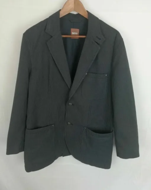 HUGO BOSS Giacca CASUAL in COTONE Blazer Cappotto Jacket Giacca Tg 48 Uomo