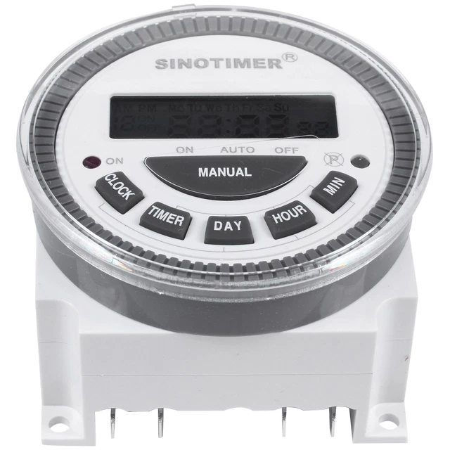 TM-619H-2 230VAC Weekly Programmable Digital Timer Lighting Output8424 ...