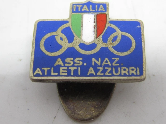 &amp;ITALIA&amp; ASS. NAZIONALE Atleti Azzurri-Coni-Bertoni-Anni 60-Distintivo ...
