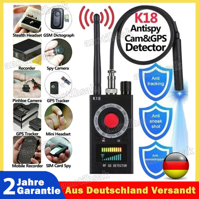 Rilevatore telecamera nascosta antispy rilevatore bug detector GPS rilevatore segnale RF 8000 MHz