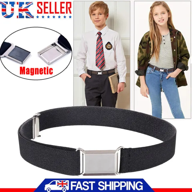Boys Girls Toddler Belt Elastic Stretch Adjustable Belt with Buckle UK STOCK