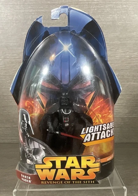 Vintage Star Wars Darth Vader Revenge of the Sith Light Saber attack Figure 2005