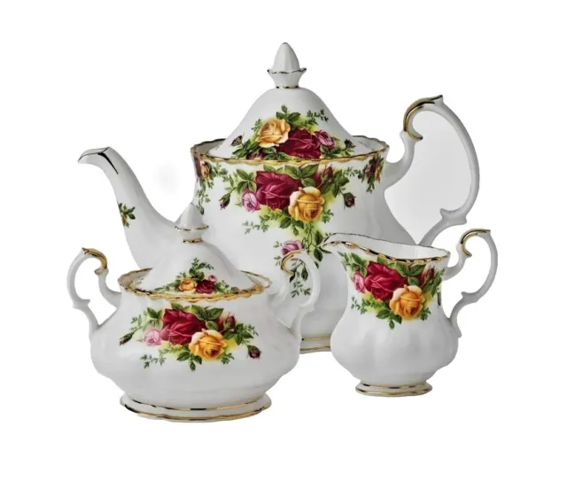 Royal Albert Old Country Roses Completer Tea Set (New Open Box)