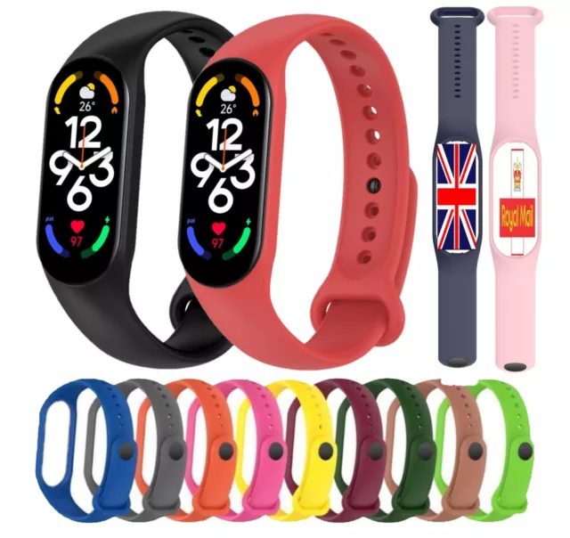 Replacement Strap for Xiaomi Mi Band 7 / 6 / 5 Bracelet Watch Band Wrist Band UK