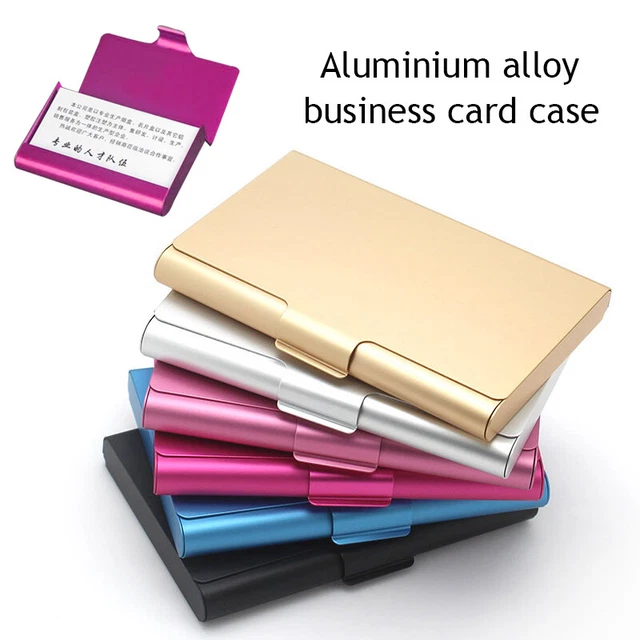 Porte-Cartes De Visite Porte-Cartes De Crédit Boîte En Métal En Aluminium 》