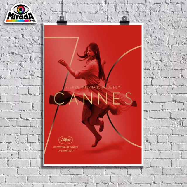 Poster Locandina 70° Festival De Cannes 17-28 Mai 2017 Film Arredamento Quality