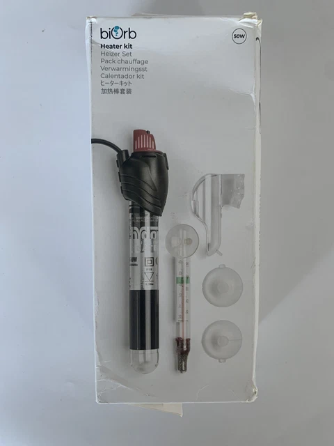 BIORB 50W HEATER Pack & Stand Kit Biube Life Flow Aquarium Tank Bowl ...