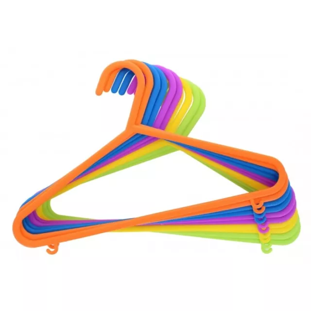 20-100 Kids Childrens Plastic Hangers Clothes Coat Hangers Wardrobe Organiser 2