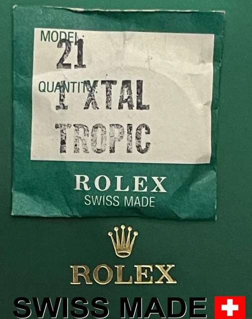 ROLEX CRYSTAL 2521 Tropic Plexi Glass for Daytona Chronograph Genuine