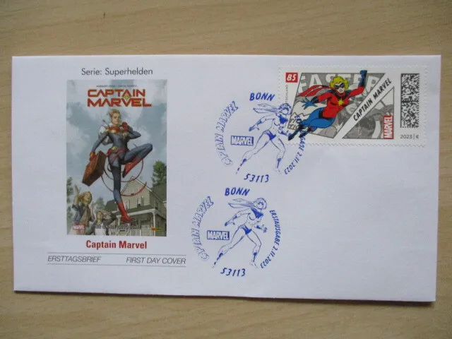 Ersttagsbrief:  Captain Marvel - Mi.Nr. 3797 - Ersttag Bonn
