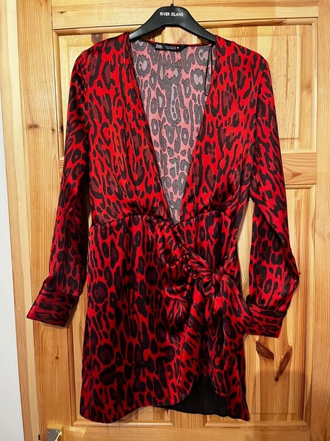 open lace back dress Zara Orange and Brown Leopard Print Slip Dress – KTRcollection main image 1