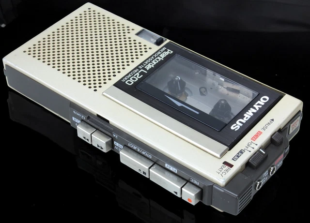 DICTAPHONE PEARLCORDER S909 OLYMPUS + K7 - MICROCASSETTE - BON ÉTAT