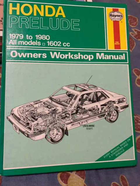 Honda Prelude 1969-1980 Haynes Car Workshop Manual