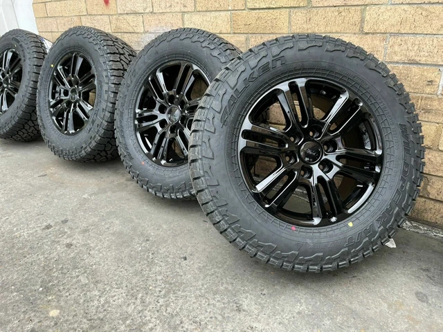 Ford Ranger Wildtrakk Rims 4X GENUINE FORD RANGER WILDTRAK BLACK 2021 WHEELS & FALKEN 18