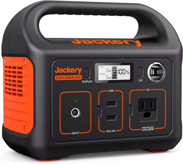 Jackery Portable Power Station Explorer 240, 240Wh Backup Lithium Battery