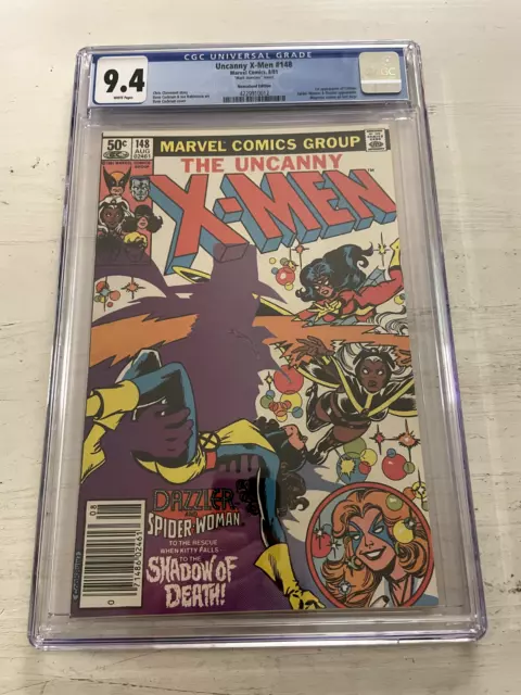 Cgc Uncanny X-Men #148 1981 Marvel 9.4 Mark Jewelers Variant 1St App Of Caliban!