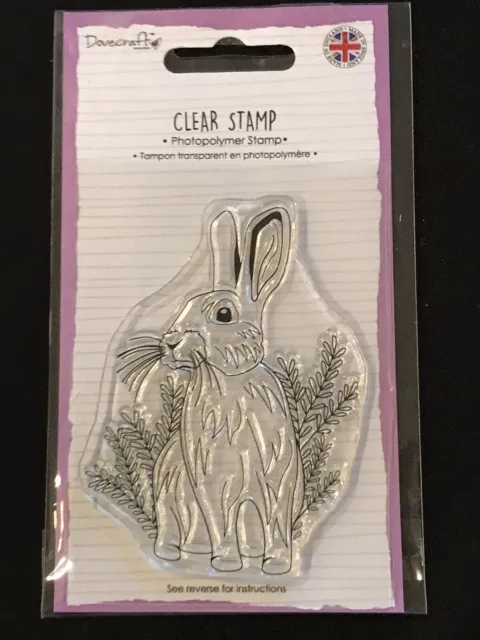 Dovecraft small clear stamp - Rabbit bunny hare animal