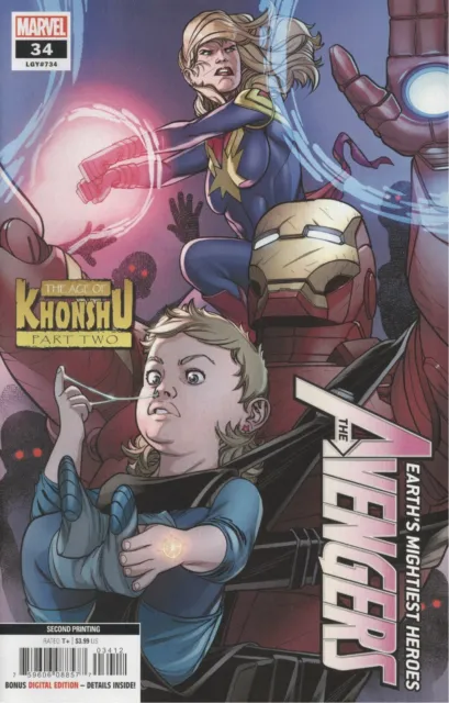 Avengers #34 2Nd Printing Garron Variant Vf/Nm 2020 Marvel Comics Hohc