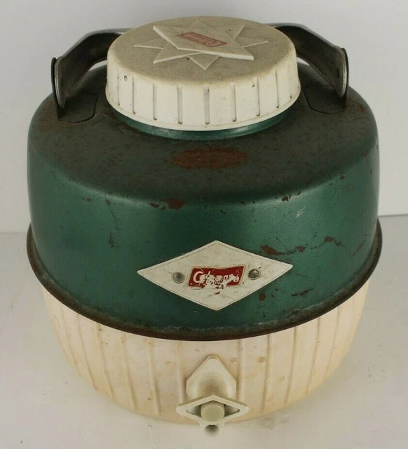 VINTAGE COLEMAN LIGHT Green Diamond Logo 1 Gallon SnowLite Water