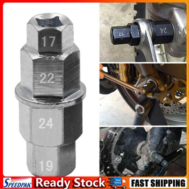Motorcycle Front Wheel Spindle Wrench Socket Portable for Motorbike Front Wheel