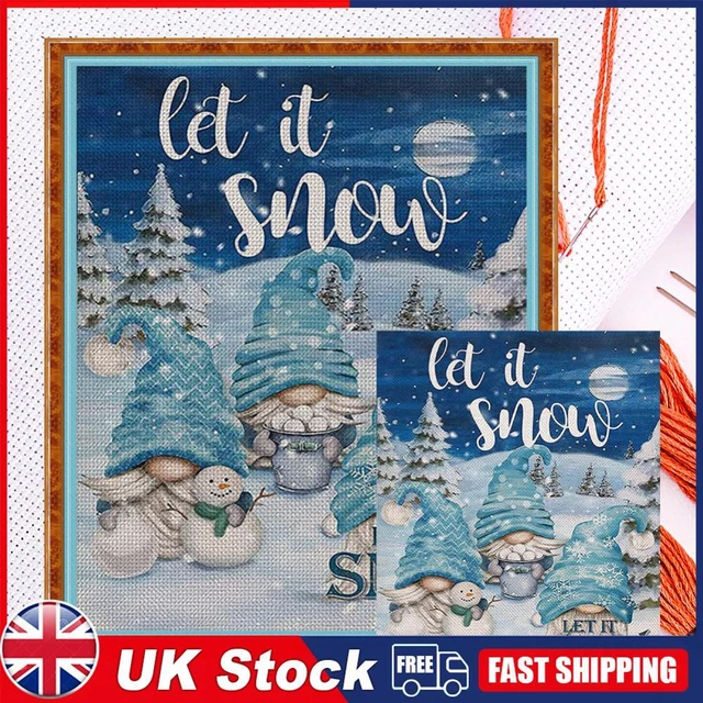 Christmas Goblin Full Cross Stitch 11CT Cotton Thread DIY Counted Embroidery Kit