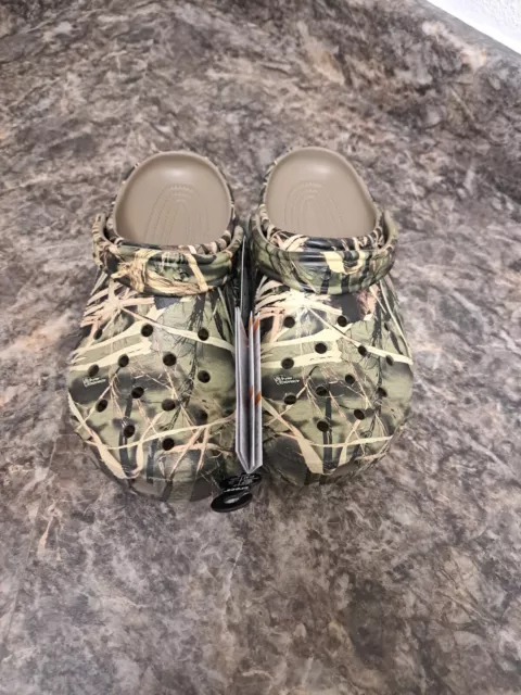 Crocs Classic Realtree Max-4 Clogs Camo Khaki Men’s 8 Women’s 10 12132-260 NEW