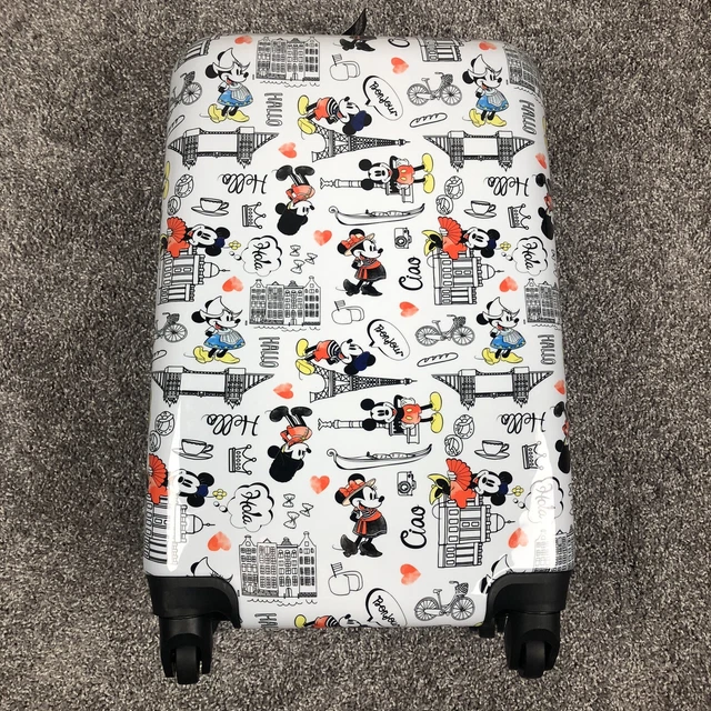 Disney Minnie & Mickey Mouse Spinner FUL Suitcase Hard Luggage 21" Carry-On