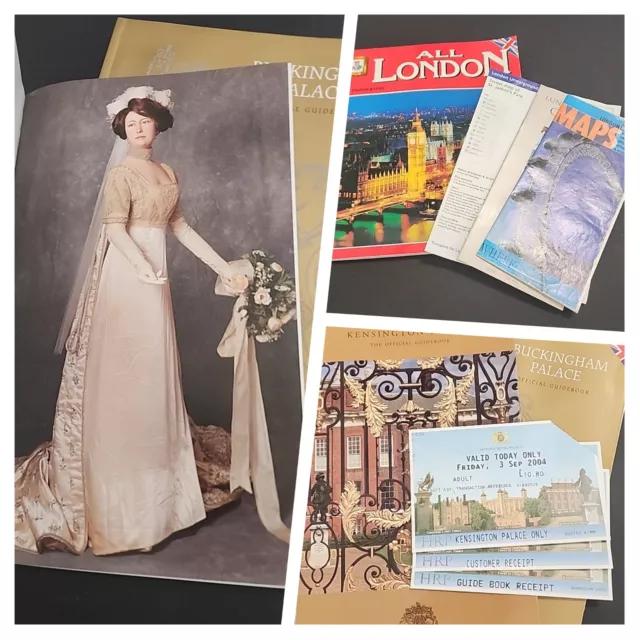 2004 Buckingham & Kensington Palace Souvenirs + All London Book, Maps, Adverts