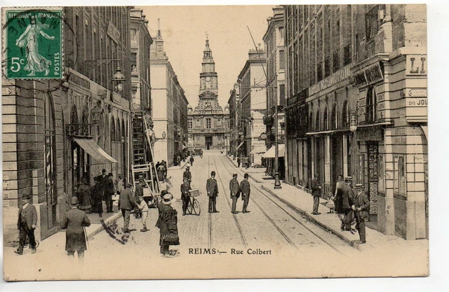 REIMS - Marne - CPA 51 - Les rues - rue Colbert