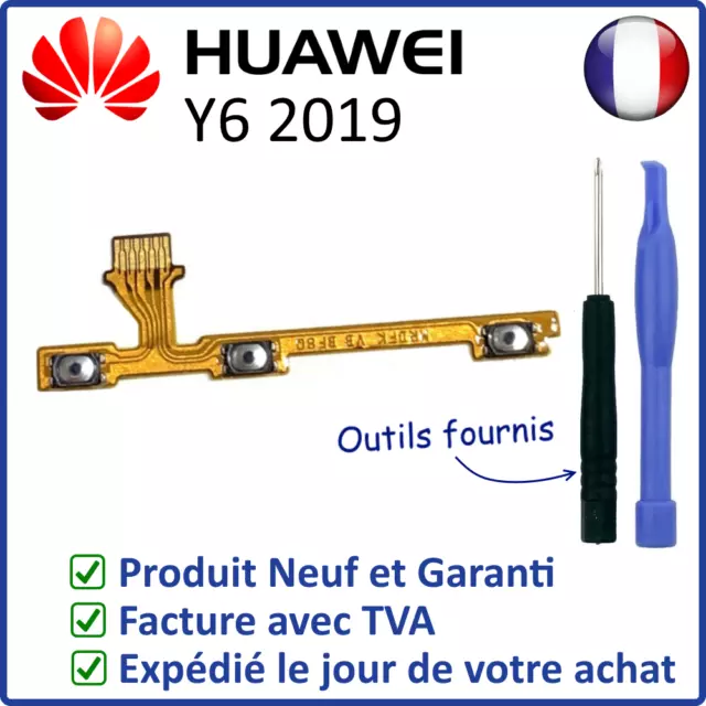 Nappe Interne Des Boutons Power On Off Et Volume + - Du Huawei Y6 2019 Mrd-Lx1