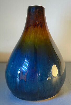 Très beau soliflore ancien vase flammé cf. Pierrefonds