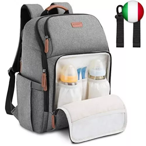 NEWHEY Zaino Mamma Multifunzione Neonato Fasciatoio Borsa Impermeabile Nappy