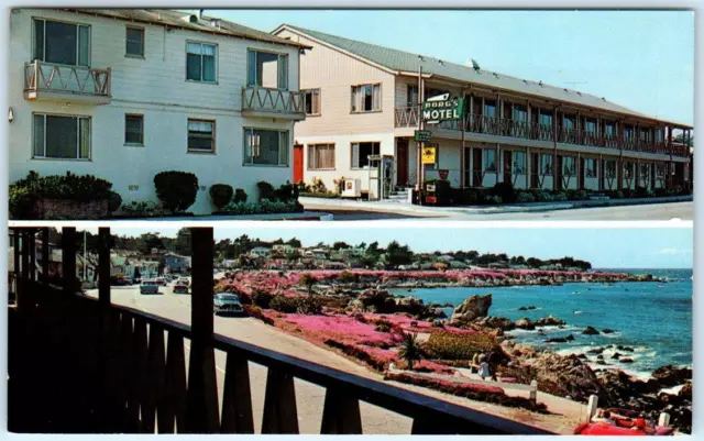 PACIFIC GROVE, California  CA   Roadside  BORG'S MOTEL  ca 1960s   Postcard