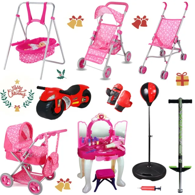 Kids Christmas Gift/Toy Dressing Table Bike Doll Buggy Pram Pushchair