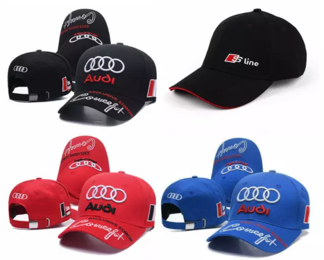 Audi Power Baseball Cap Embroidery Motorsport Racing Sport Cotton Snapback Hot