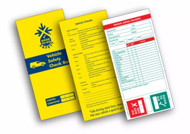 Bon à utiliser dossier d'inspection de sécurité facile carnet de contrôle véhicule voiture flotte de fourgonnettes 51306