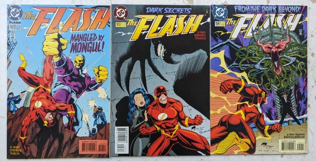 The Flash Lot of 3 (Vol. 2) #102,103,104 1995 DC VF/NM Combined Shipping