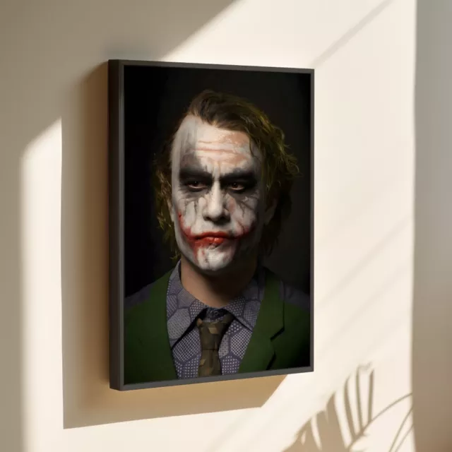 ✅ Joker Heath Ledger Batman film The Dark Knight immagine poster tela quadro da parete 3