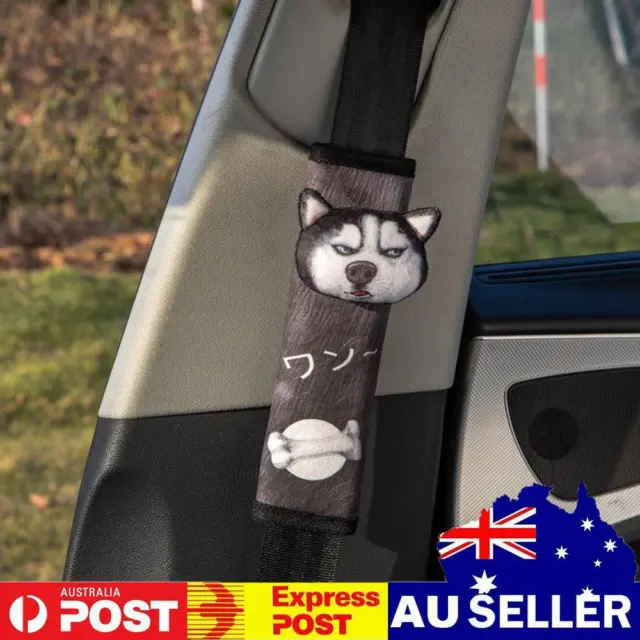 3D Cartoon Animal Car Safety Seat Belt Cover Seatbelt Shoulder Pad (Husky)