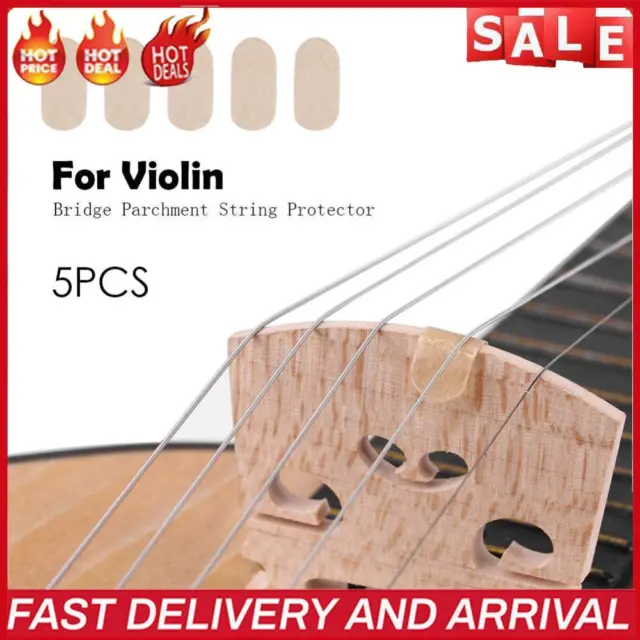 5pcs String Protectors Mini Parchment Professional Durable Violins Accessories